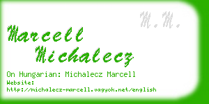 marcell michalecz business card